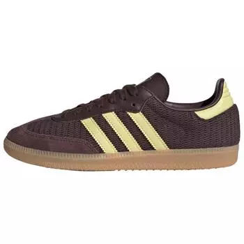 Adidas Samba OG Shadow Brown Powder Yellow женские кроссовки Gum-3 JR8167 36