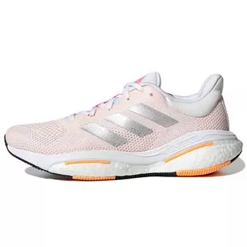 adidas SolarGlide 5 White Silver Metallic Женские кроссовки Pink Core-White Light-Flash-Orange GX5496 36