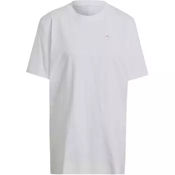 Adidas Спортивная одежда Stella McCartney Letter Pattern Круглый вырез Пуловер с коротким рукавом Футболка женская футболка белая GL5268 XS