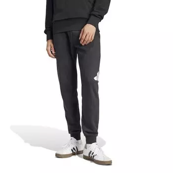 Adidas Спортивные брюки Essentials из французского махрового трикотажа с зауженными манжетами и логотипом ECQ57 Мужские Черный/Белый (IN6163)