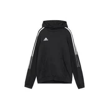 Adidas Ss23 однотонная толстовка с логотипом и принтом, мужская толстовка с капюшоном, черная GM7341-BLACK XS