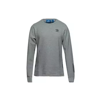 Adidas Ss23 однотонный логотип с принтом круглый вырез пуловер длинный рукав толстовка мужская толстовка серый BK0515 XL