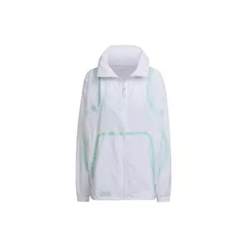 Adidas Stella McCartney Running Дышащая Полосатая Упакованная Куртка Женская Верхняя Одежда Белый HD9121 XS