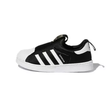 adidas Superstar 360 I Black White Детские кроссовки Core-Black Cloud-White Gold-Metallic GX3233 23