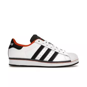 Adidas Superstar J Cloud White Orange Детские кроссовки Core-Black FV3685