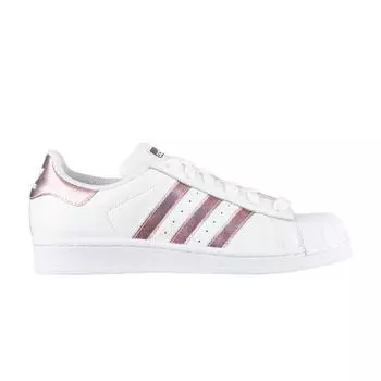 Adidas Superstar J White Clear Orange Чечевицеобразные детские кроссовки Footwear-White DB2960 39