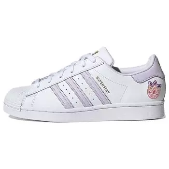 Adidas Superstar White Purple Tint Женские кроссовки Cloud-White Matte-Gold GZ8143 42