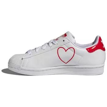 Adidas Superstar White Scarlet Женские кроссовки Footwear-White FX8729