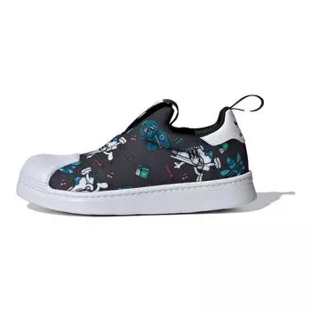 adidas Superstar 360 Принт Superstar (PS) Детские кроссовки Core-Black Cloud-White JH6495 28