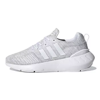 Adidas Swift Run 22 Big Kid White Grey Детские кроссовки Cloud-White Grey-Two Core-Black GW8175 36