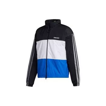 Adidas Теплая мужская куртка в стиле ретро с цветными блоками и воротником-стойкой GH1471 S