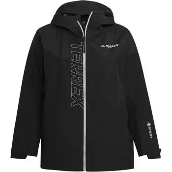 Adidas Terrex GORE-TEX Paclite Модная Удобная Универсальная Куртка с капюшоном Женская Куртка Черная HF8719 2XL