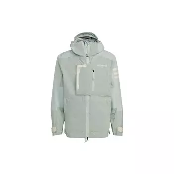 Adidas Terrex M Xploric Rr J однотонная куртка с логотипом и молнией с капюшоном, мужская верхняя одежда, зеленая HH9243 L