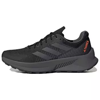 Adidas Terrex Soulstride Flow Black Impact Orange Мужские кроссовки Core-Black Grey-Six GX1822 42