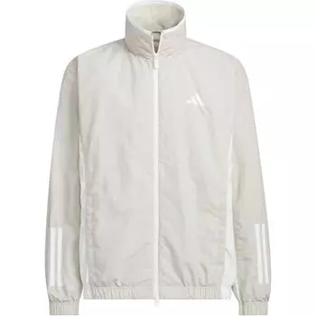 Adidas Тканая куртка с логотипом, цветной блок, спортивно-повседневная, с длинным рукавом, мужские куртки Miracle-Bauxite-Brown KC3921 M