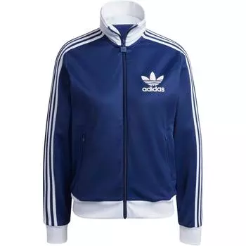Adidas Толстовка Originals Beckenbauer Track Striped Logo Printed Shirt Women s Tight Mushroom Long Sleeve Tight-Blue IY2222 M
