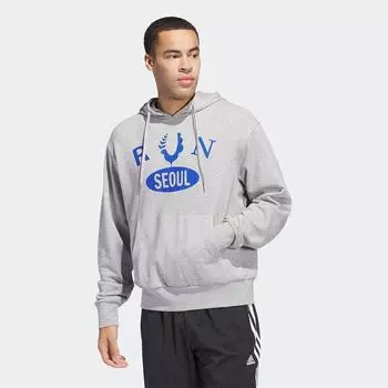 Adidas Толстовка Seoul Hoodie Medium Grey Heather Jm7342 A/XS