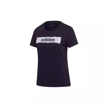 Adidas Training Круглый вырез Пуловер с коротким рукавом Футболка Женские топы Черный EI4586 L