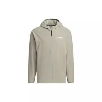 Adidas Transitional однотонная толстовка на молнии с логотипом на молнии, солнцезащитная куртка, верхняя одежда унисекс, каменно-серебристо-серый IC4425 XL