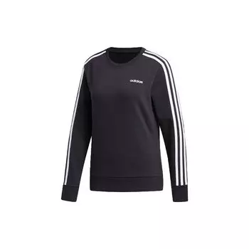 Adidas Три полоски Повседневный спортивный свитер с круглым вырезом Женская толстовка Черный FQ3262 XS
