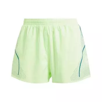 Adidas Truepace шорты для бега в полоску, цветные блоки, средняя посадка, свободный крой, повседневные шорты, женские шорты, зеленые IT9729 S
