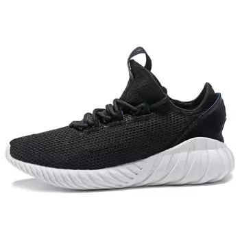 adidas Tubular Doom Sock Primeknit Core Черные кроссовки унисекс кристально-белые BY3563