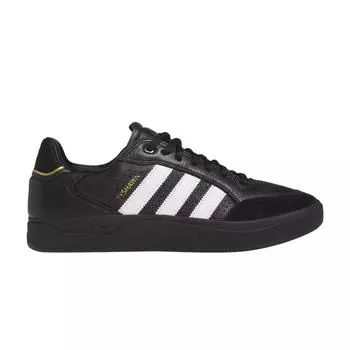 Adidas Tyshawn Low Black White Gold Кожаные кроссовки унисекс Core-Black Cloud-White Gold-Metallic IE3124 39
