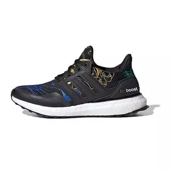 Adidas UltraBoost DNA J Sport Goofy Pack — черные детские кроссовки Core-черный синий FX0227