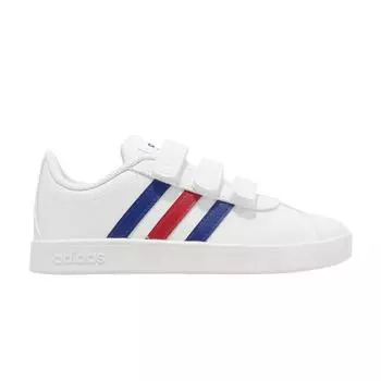 adidas VL Court 2.0 J White Royal Blue Vivid Red Детские кроссовки Cloud-White FY9273 31