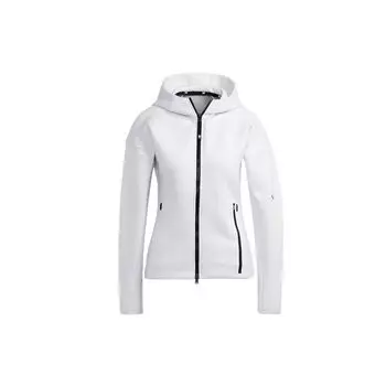 Adidas W ZNE Fz Logo Толстовка с капюшоном на молнии Женская куртка белая HA7648 XS