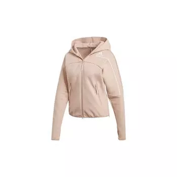 Adidas W Zne Hd Спортивная куртка с длинным рукавом и капюшоном Женская куртка розового цвета GN6739 S