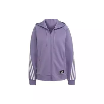 Adidas Wfi 3S Fz Regular Спортивная куртка с капюшоном и застежкой-молнией Женская куртка Фиолетовый HC1637 XS