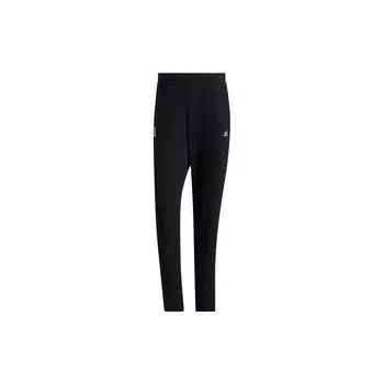 Adidas Wj Pants Dk Lw Series Тонкие полосатые повседневные спортивные брюки Мужские брюки черные GP0872 M
