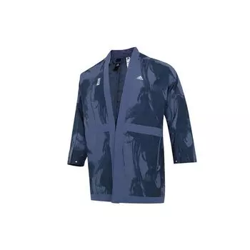 Adidas Wuji Series Боевые Искусства Тренировочный Спортивный Костюм Куртка Мужская Верхняя Одежда Темно-Синий GU1800 L