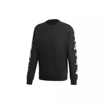 Adidas X Disney Collab Goofy Графический пуловер с капюшоном Мужские топы Черный GD6025 L