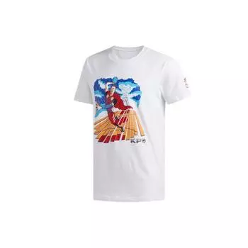 Adidas X Marvel Kp Thor Polozinke Мстители Баскетбольная футболка с коротким рукавом Мужские топы белые FI6374 XL