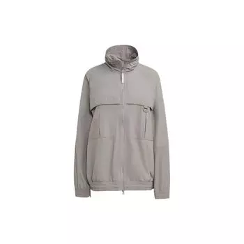 Adidas x Stella McCartney Collaborative Однотонная вязаная спортивная куртка на молнии Женские куртки Голубо-серый HR9178 M