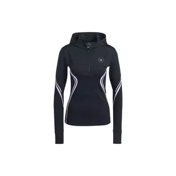Adidas X Stella McCartney совместный бренд с цветовыми блоками, приталенная куртка с капюшоном, женские куртки, черный II3232 XS
