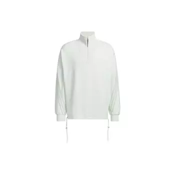 Adidas X Yang Guidong Collaboration FW23 Пуловер Куртка-пуловер на полумолнии Унисекс Куртка Льняная-зеленая JE1121 XL