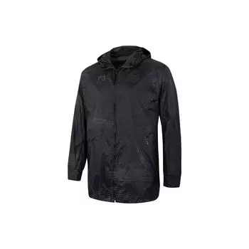 Adidas Y-3 Royal Madrid Collection с полным принтом в полоску и логотипом, куртка с капюшоном, мужская верхняя одежда, черный HI0923 XS