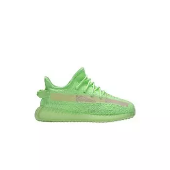 Adidas Yeezy Boost 350 V2 GID Infant Glow Детские кроссовки Зеленые EG6887