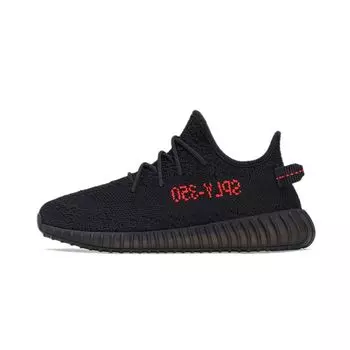 Adidas Yeezy Boost 350 V2 Kids Bred Детские кроссовки Black Core-Black GZ8655
