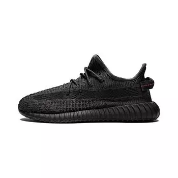 adidas Yeezy Boost 350 V2 Kids Черные детские кроссовки с антибликовым покрытием FU9013