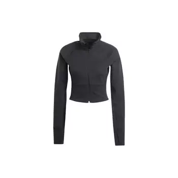 Adidas Женская куртка W Stu Tracktop с однотонным воротником-молнией, черная HD8944 L