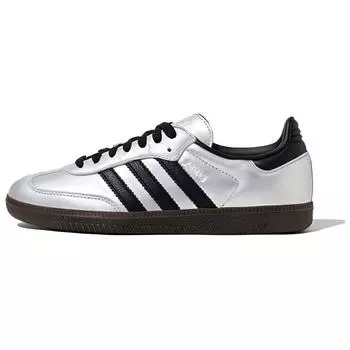Adidas Женские кроссовки Samba Silver Metallic Black Gum Core-Black JI4218 42