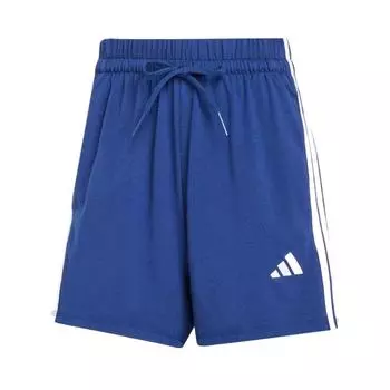 Adidas Женские шорты Essentials с тремя полосками из хлопка, темно-синие/белые, женская уличная одежда JD0913 S