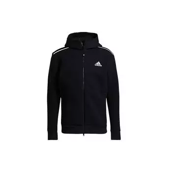 Adidas Zne Hood Logo Print Спортивная куртка Мужские куртки Черные GT9780