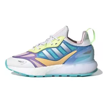 adidas ZX 2K Boost 2.0 J White Light Purple Детские кроссовки Cloud-White GZ7502 36