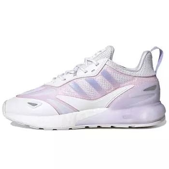Adidas ZX 2K Boost 2.0 White Violet Tone Женские кроссовки Purple Cloud-White Clear-Pink GZ7824 35