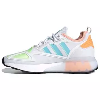 adidas ZX 2K Boost White Hazy Sky Pink Женские кроссовки Core-White Glow-Pink H06578 36